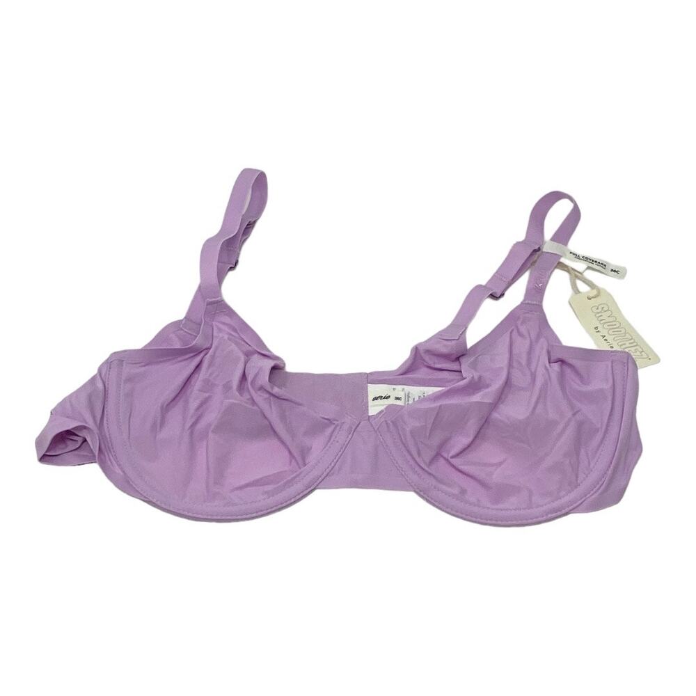 Smoothez By Aerie Women's Size 34C Full Coverage Unlined Bra Lavender Purple NWT